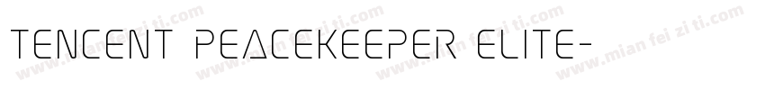 Tencent Peacekeeper Elite字体转换